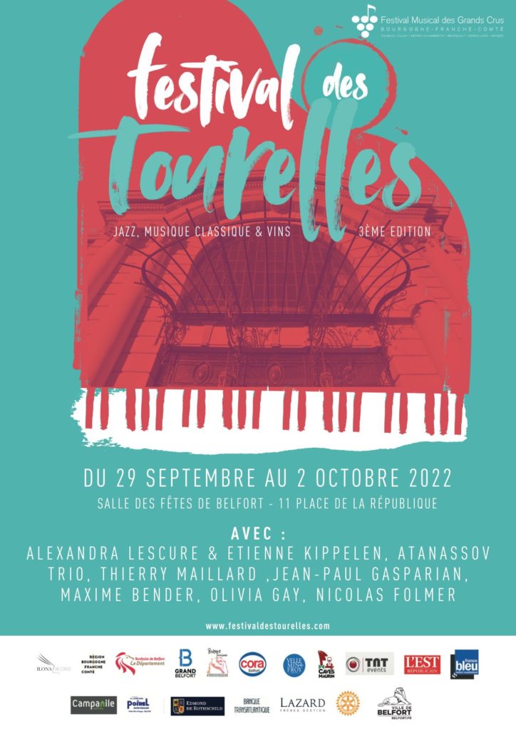 Nicolas Folmer à l'affiche du Festival de JAzz des Tourelles de Belfort, le festival musical des Grands Crus de Bourgogne- Franche Comté le dimanche 2 octobre 2022