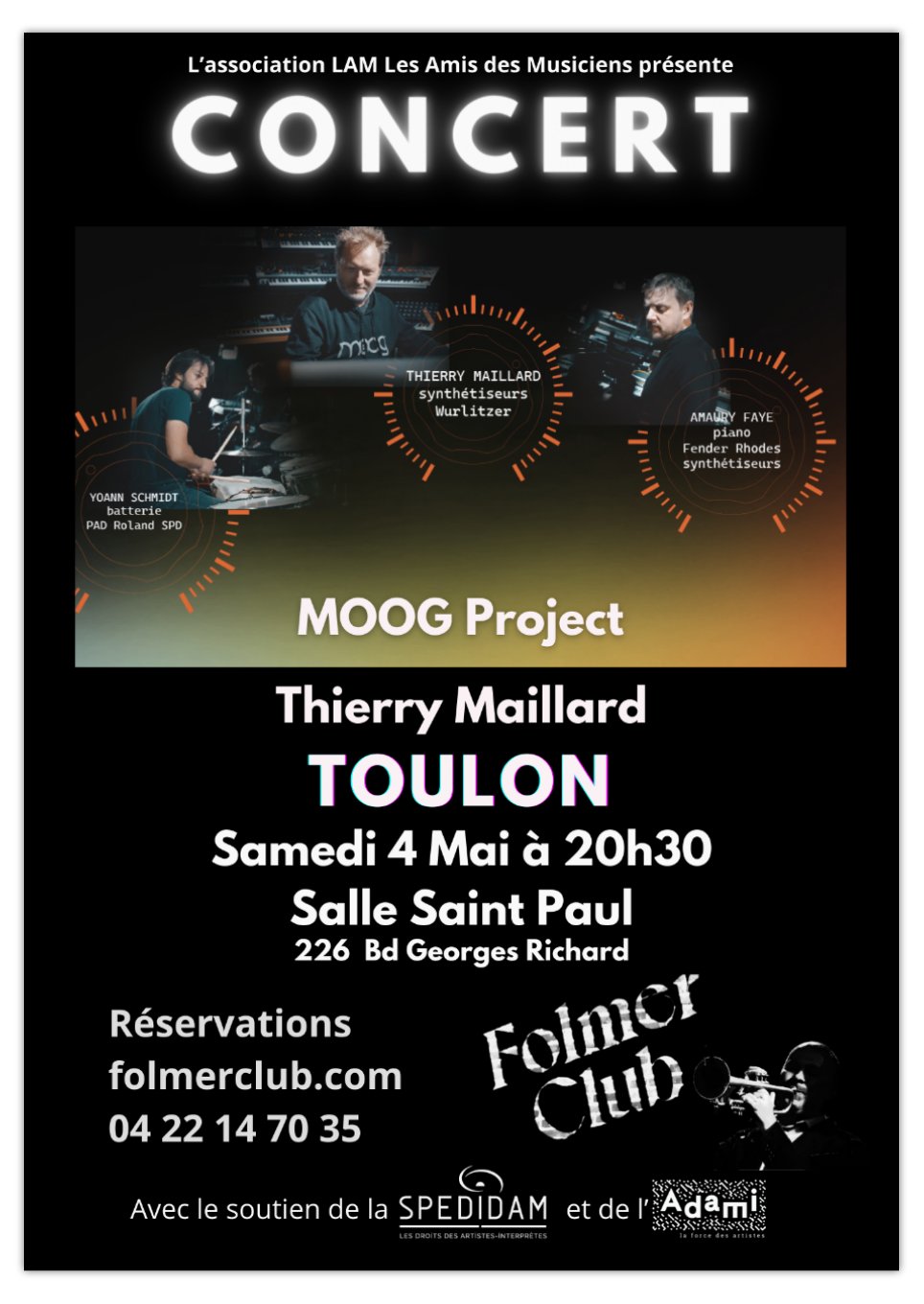 Folmer Club Thierry Maillard 4 mai Moog Project Toulon
